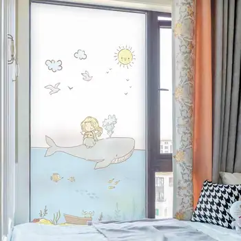 

dktie window film child stickers glass stickers PVC frosted privacy protection bedroom room decoration