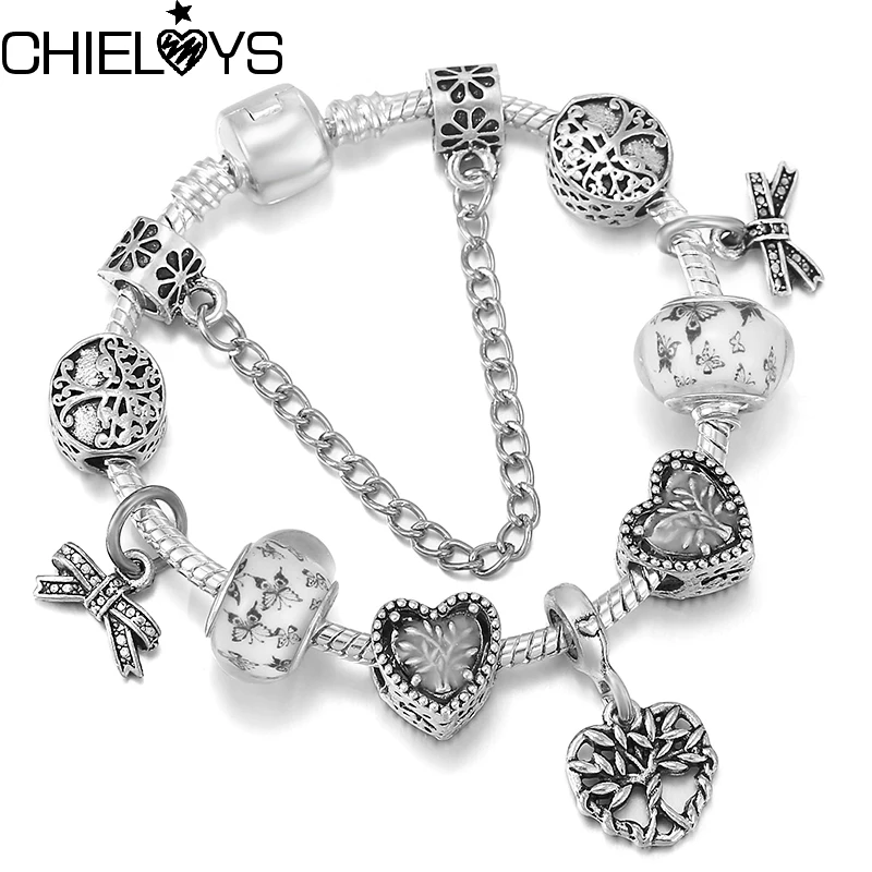 Женский/мужской браслет из серебра с подвеской-змеей | Украшения и аксессуары