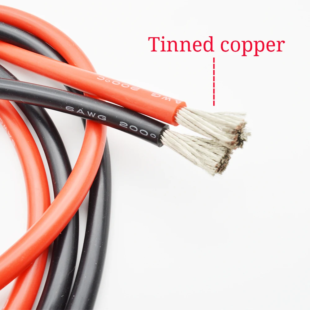 SHENGPAI 7AWG термостойкий кабель 1 метр мягкий силиконовый провод медный
