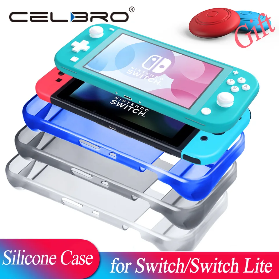 Мягкий силиконовый чехол для Nintendo Switch Lite NS аксессуары защитный прозрачная