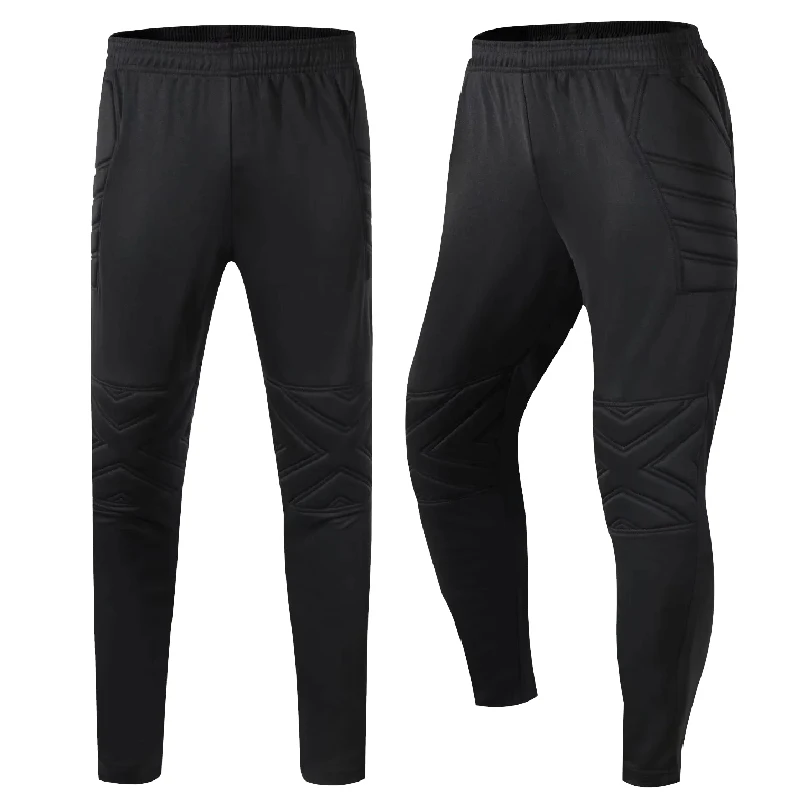 Soccer Pants Slim Jersey Protective Sponge Long Trousers professional Goalkeeper Doorkeepers pants Men Football Training pants