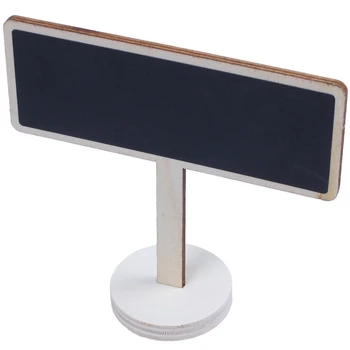 

12pcs Mini Chalkboard with Stand and Sturdy Thick Base, Best for Wedding Party Table Numbers Place Card Favor Tag Plant Marker (