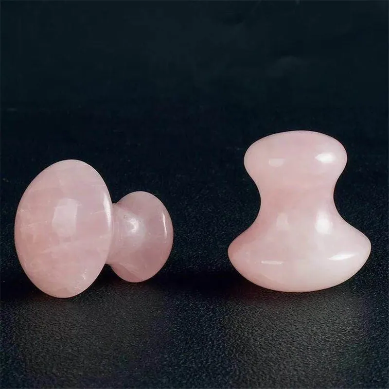 Natural Hand Made Rose Quartz Crystal Mushroom Beauty Roller Body Health Massager Tools | Дом и сад