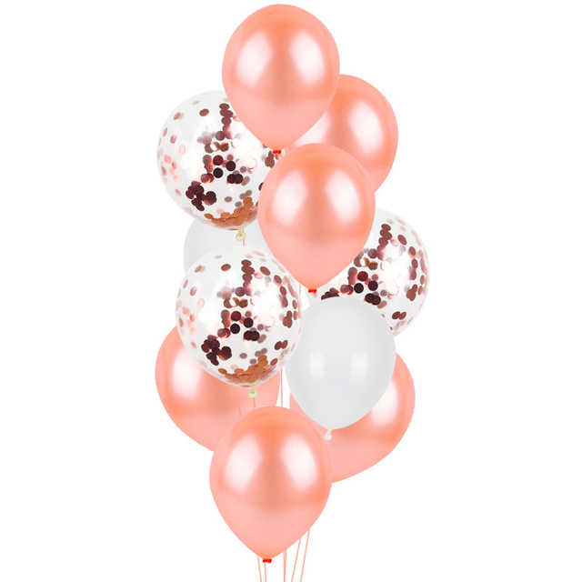 Birthday Rose Gold Number Foil Balloon Party Decorations Kids First 1st 2nd 3rd Birthday Baby Shower Boy Girl Baloons