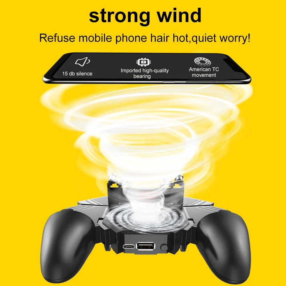  AK77 Six Finger All-in-One Mobile Game Controller Fire Key Button for PUBG Mobile Game Eating Chick