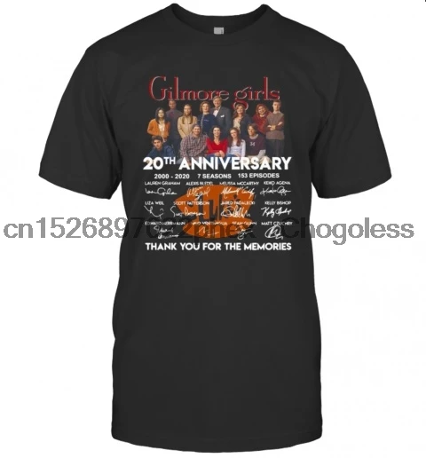 Футболка Gilmore Girls с надписью на 20-ю годовщину 2000 2020 7 сезонов 153 эпизодов спасибо за
