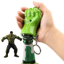 Многофункциональный кулак Халка открывалка для бутылок брелок Marvel мстители супергерой Халк сила зеленый брелок в виде кулака ювелирные изделия для мужчин