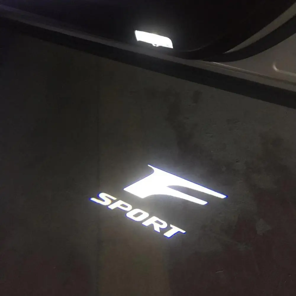 2 шт. светодиодный светильник для lexus RC rcf RC3550 RC300 F Sport is300h is200t GS200T GS250 GS300H 450H двери автомобиля Добро пожаловать призрак тени светильник - Испускаемый цвет: F sport