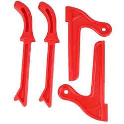 Promotion! Bâtons de protection pour le travail du bois, jeu d'outils de menuiserie en plastique (rouge) 4 pièces 