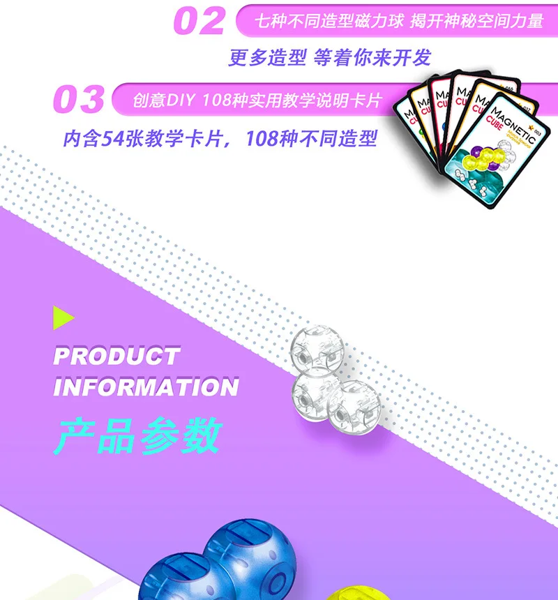 3D Puzzle Assembling Ever Changing Magnetic Building Blocks Diy Toys Children'S Educational Assembling Toys Kids Fidger Toy|Magic Cubes