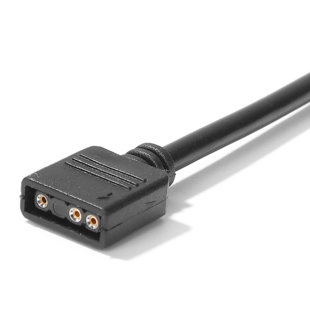RGB Adapter Conversion Cable for PC LED Light Strip - 5V 3 Pin / 12V 4 Pin, 30cm Length Description Image.This Product Can Be Found With The Tag Names Computer Cables Connecting, Computer Peripherals, Motherboard, PC Hardware Cables Adapters
