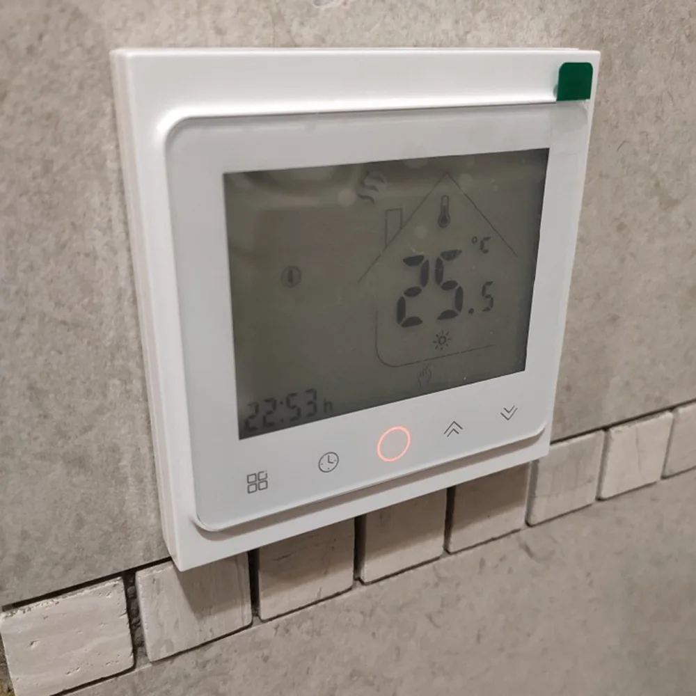 Online Controlador de temperatura del termostato inteligente de 95 ~ 240V WiFi para el suelo eléctrico de agua caldera a gas para calefacción funciona con Alexa Google Home