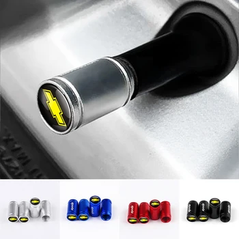 

4PCS Auto Wheel Tire Valve Stem Caps Cover for Chevrolet Colorado Cruze Spark Captiva Malibu Trax Aveo Car styling accessories