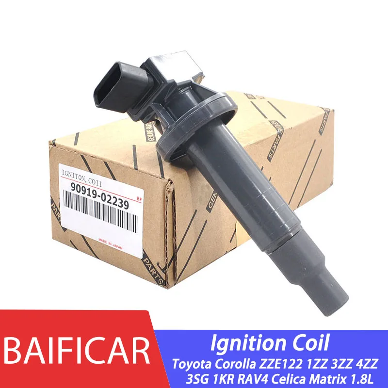 Baificar настоящая катушка зажигания 90919-02239 для Toyota Corolla ZZE122 1ZZ 3ZZ 4ZZ 3SG 1KR RAV4 Celica Matrix 1.8L |