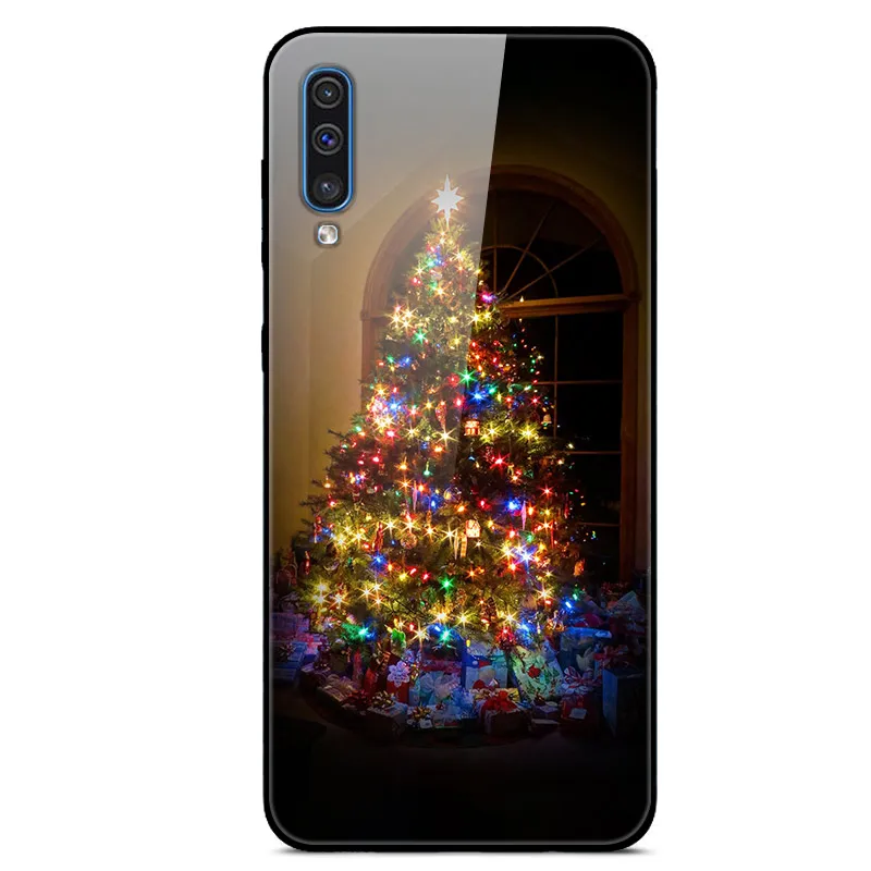 27 Для samsung A70 чехол закаленное Стекло жесткая накладка на заднюю панель для samsung Galaxy A30S A50S A10S чехол для телефона бампер A10 A20 A30 A40 A50 70 - Цвет: 27