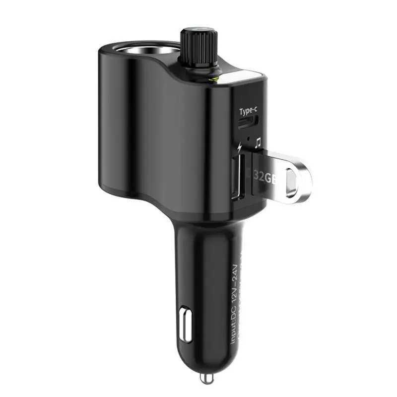 1 шт. популярное 3USB автомобильное зарядное устройство Автомобильный MP3-плеер Многофункциональный Bluetooth fm-передатчик приемник автомобильный прикуриватель