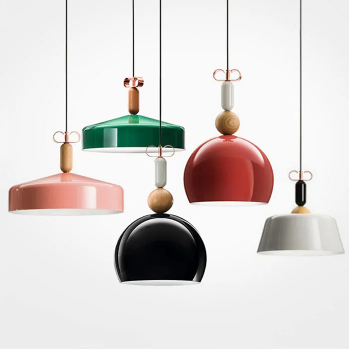 

Nordic простота светодиодный E27 подвесной светильник современный подвесной светильник s Домашний Светильник железа и дерева украшения подвесной светильник