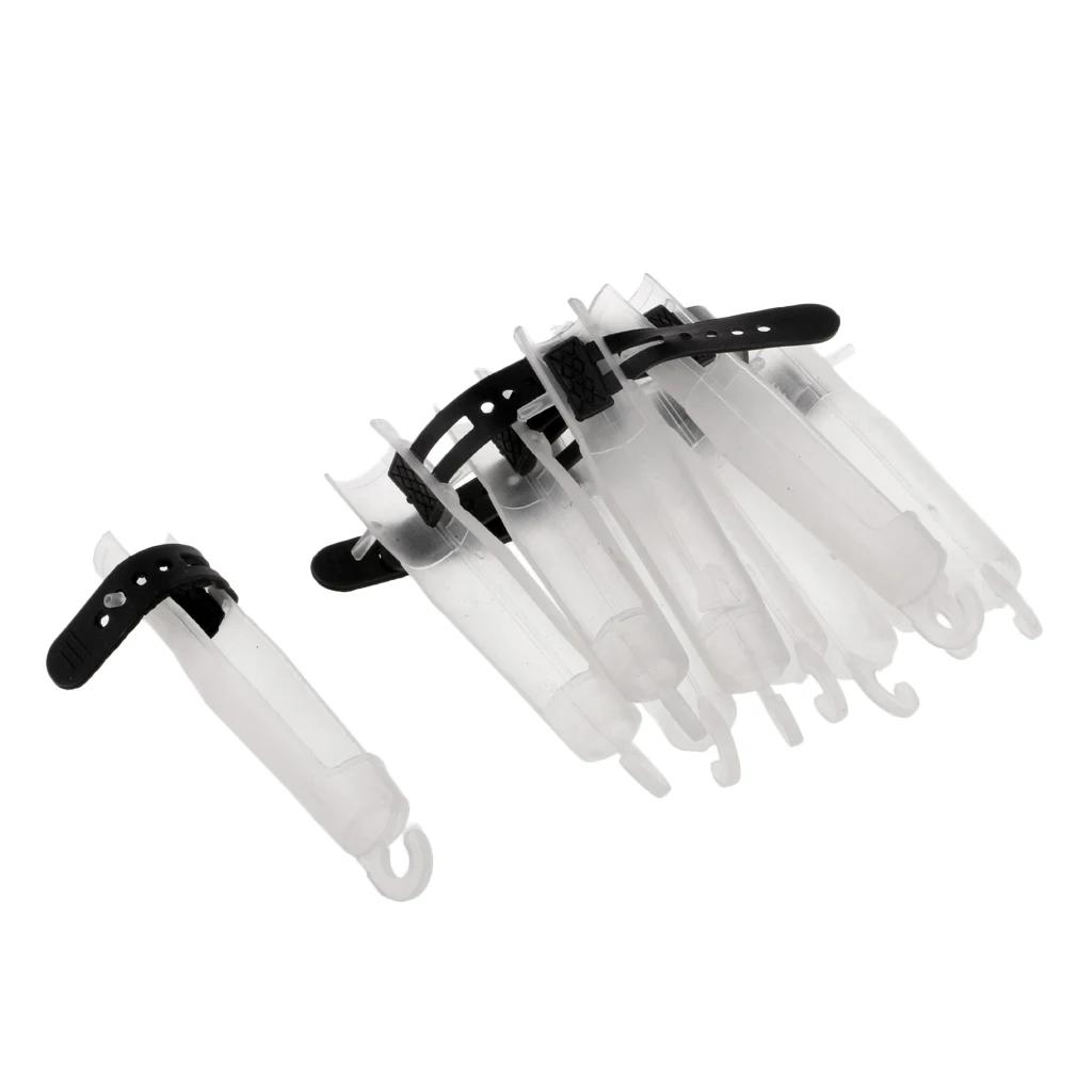 10pcs Plastic Telescopic Fishing Rod Tip Cap Cover Pole Protector Sea Fishing Equipment Replacement Tackles 