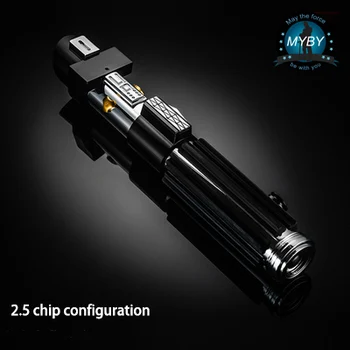 

MYBY forDarth vader EP3 carbon steel plate this 2.5 soundboard new pixel blade combat lightsaber forjedi role-playing prop