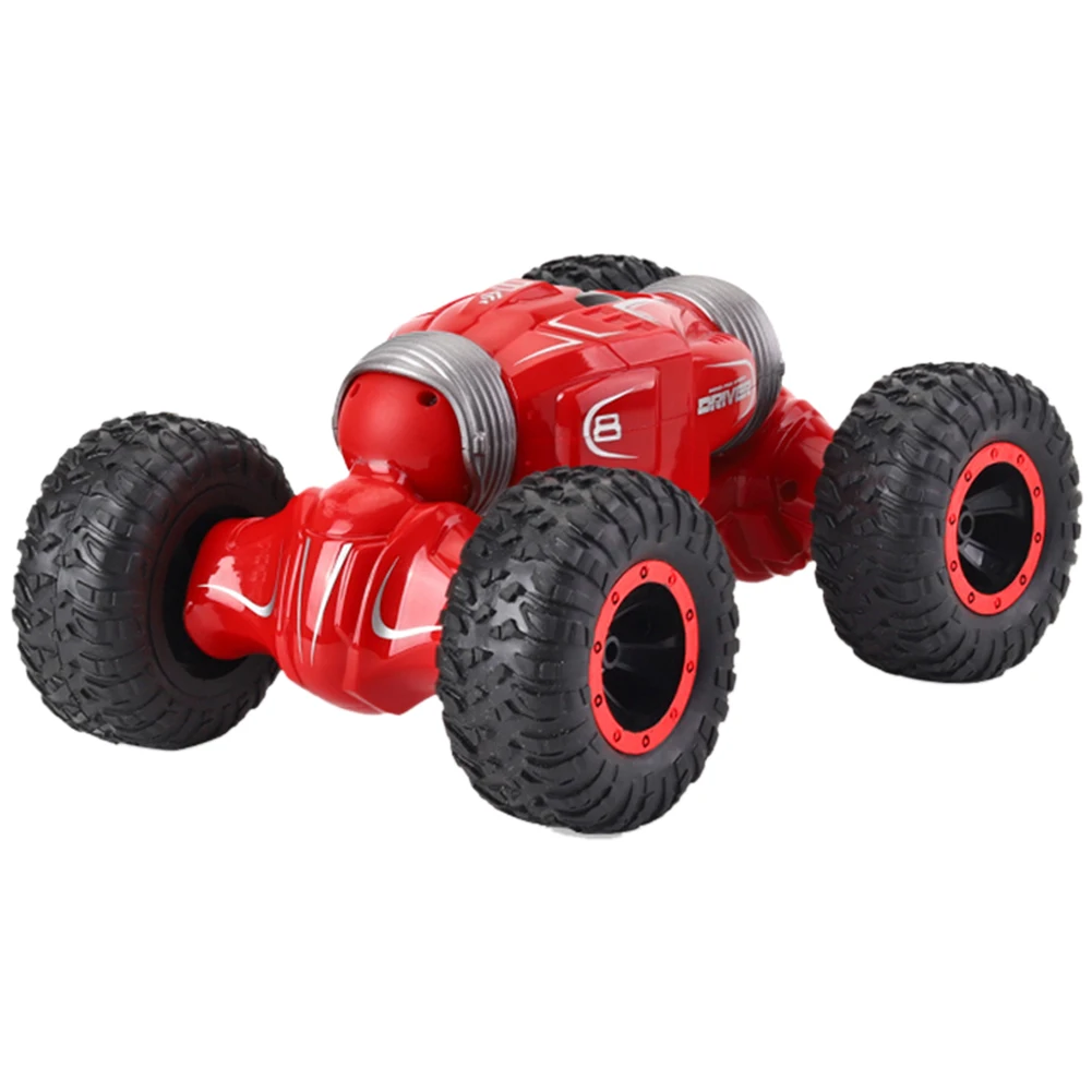 4WD 2,4 ГГц Багги хобби портативный гусеничная цепь подарок трансформирующая детская игрушка противоскользящая двухсторонняя Радиоуправляемая машина внедорожные транспортные средства высокая скорость - Цвет: Red