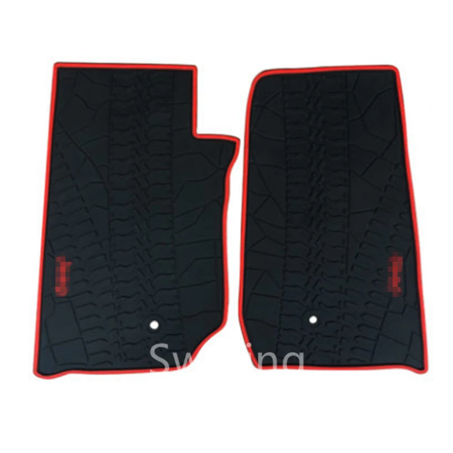 

SJ Custom Fit ALL Weather Car Floor Mats Front & Rear FloorLiner Foot Pads Anti-slip Carpet For Jeep Wrangler 2-door 2011-2018