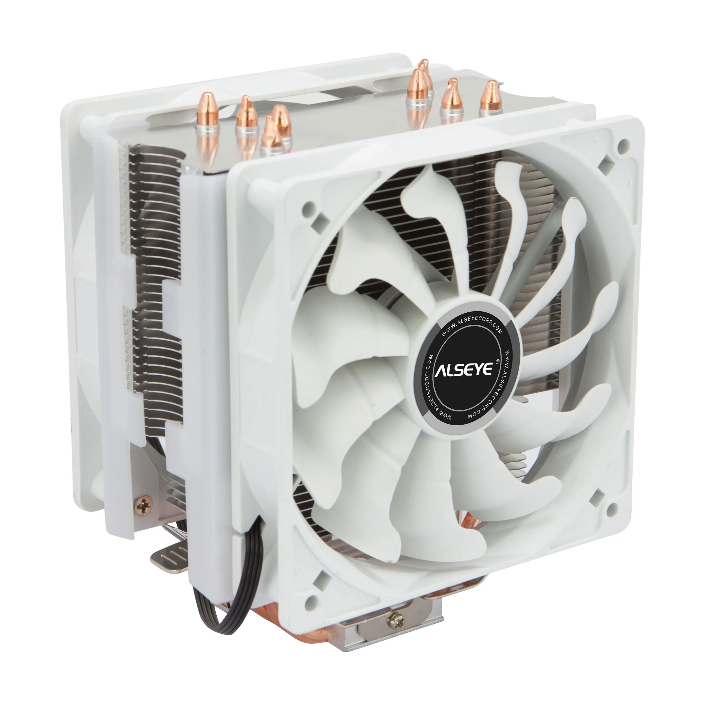 Alseye-ventilador Cooler para Cpu S120d Pwm 120 mm Pinos Tubulações de Calor Refrigerador para Lga 775 115x1366 Am2 Mais Am3 Mais Am4 Ventiladores e resfriadores - Imagem 3