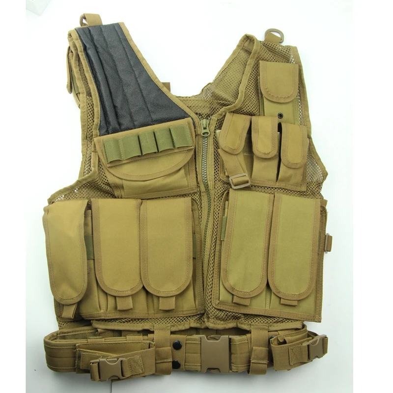 Тактический Жилет Molle для страйкбола, боевой жилет для пистолета, тренировочный сетчатый жилет, защитный жилет для охоты
