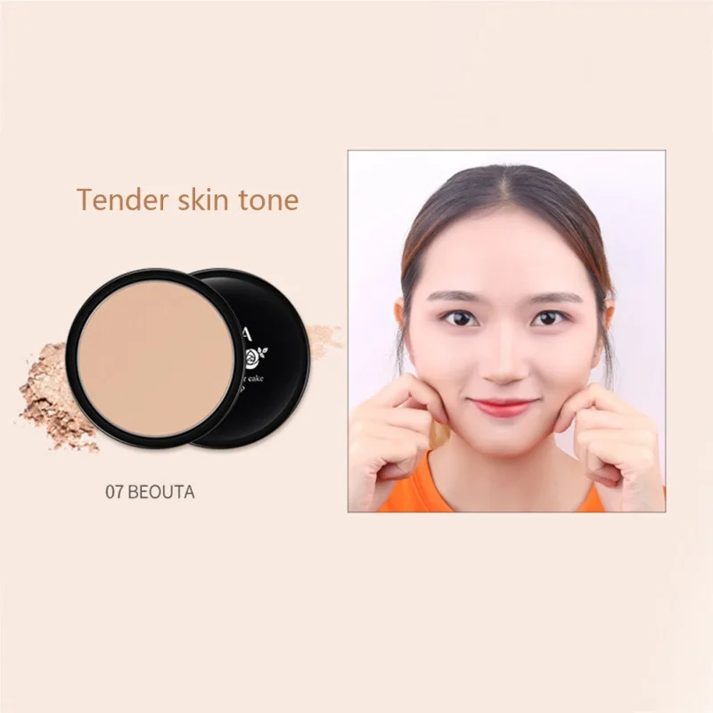 Wholesale Breathable Pressed Powder Thin And Light Even Skin Color Easy To Apply Cover Defects Makeup Powder Cosmetic