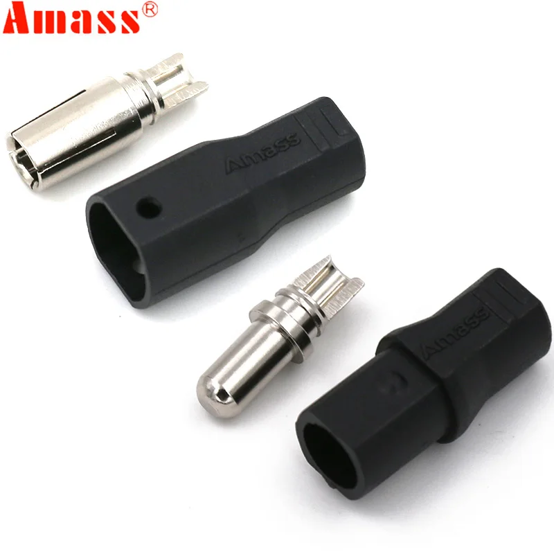 

Amass SH4.0 4.0mm Bullet Connector with Protective Sleeves For RC Battery ESC Motor Helicopter Boat Quadcopter FPV Drone