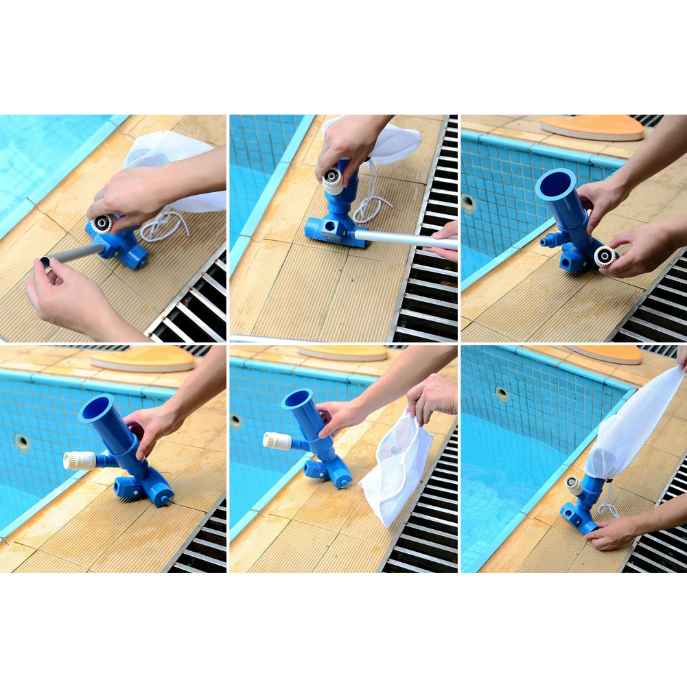Pool Cleaning Kit Mini Vacuum Cleaner Pool Skimmer Pool Nets for Cleaning Floating Pool Skimmer Pool Leaf Net
