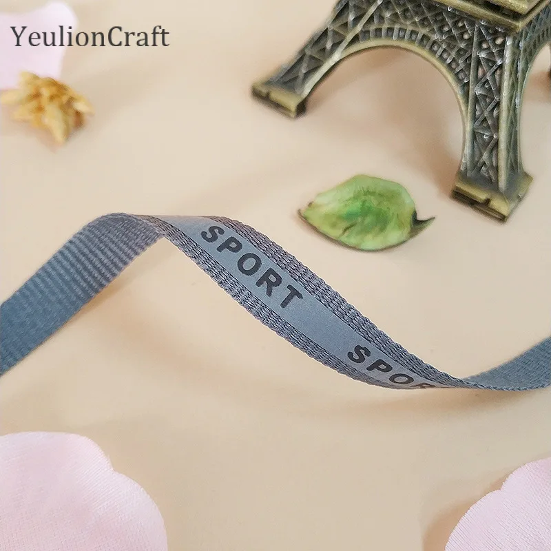 YeulionCraft 1 см X 5 м Светоотражающая Отделка ленты Эластичный полиэстер печатных