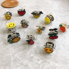 Южная Корея детские заколки цветок фрукты смайлик маленький захват хипстер Принцесса повязка на голову взрыв сломанные заколки повязка на голову