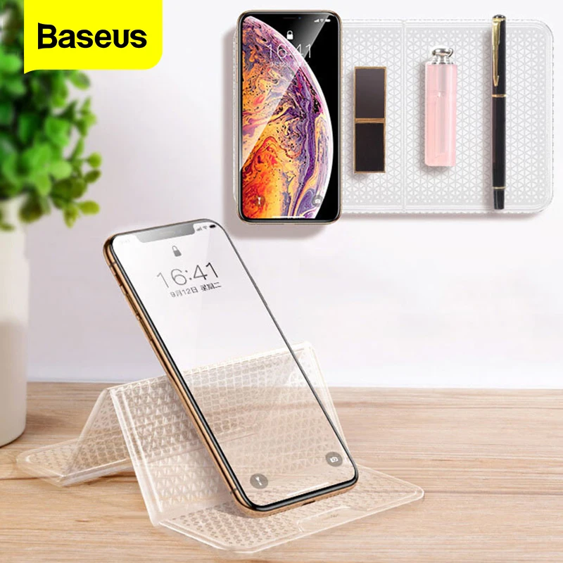 Baseus Universal Car Anti Slip Mat For Car Dashboard Auto Multi-Function Phone Coins Gel Sticky Pad Non Slip Mats Gadget