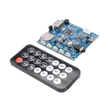

AIYIMA Bluetooth 5.0 Power Amplifier Board 2x3W Stereo Dual Channel Audio Receiving MP3 Decoder Board U Disk TF Card FM Radio