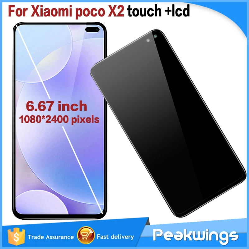 

6.67 inch For Xiaomi poco X2 LCD Display + Touch Screen Assembly For xiaomi Pocophone X2 Display