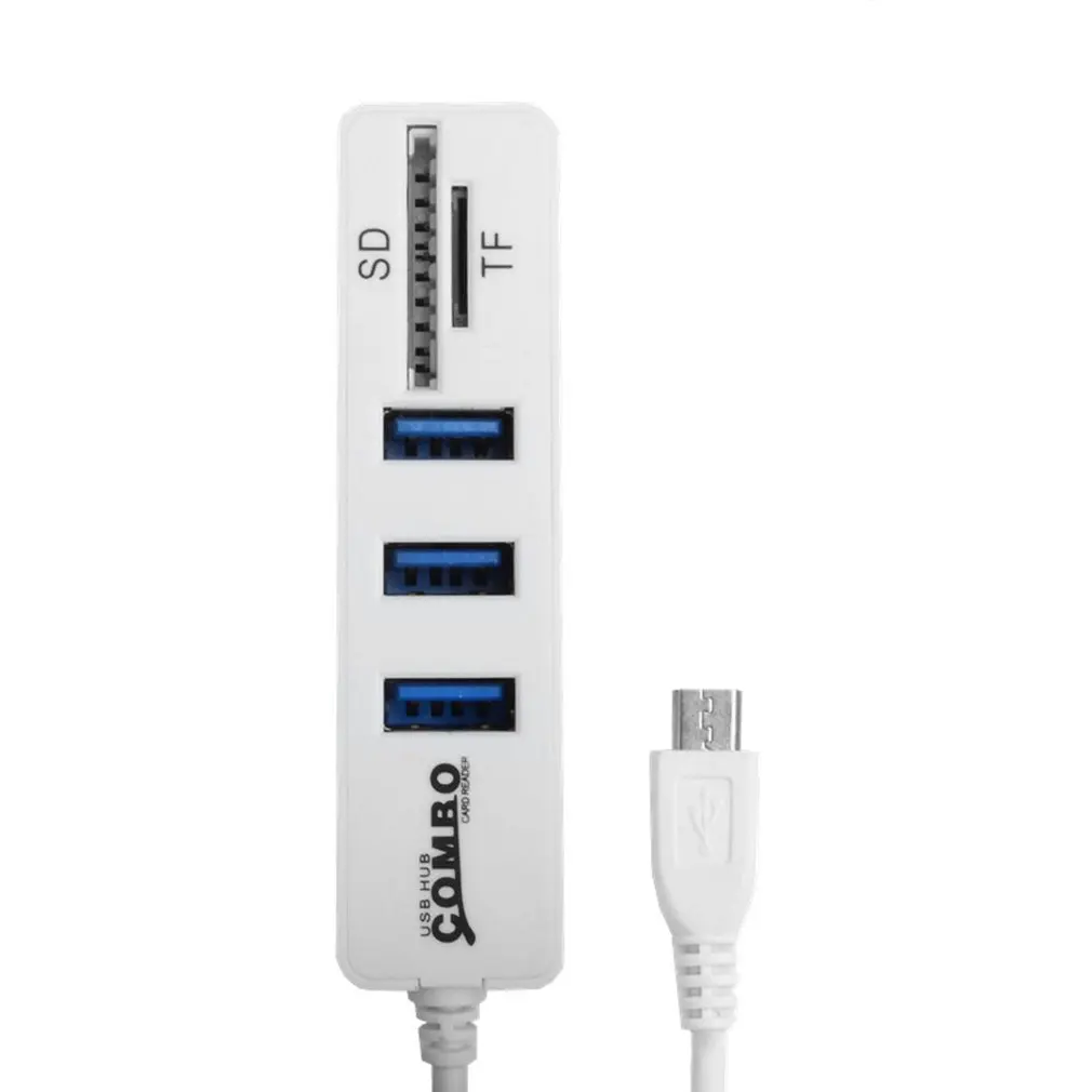 Комбо 3 порта Высокоскоростной USB 2 0 концентратор сплиттер Мульти комбо в 1 SD/TF