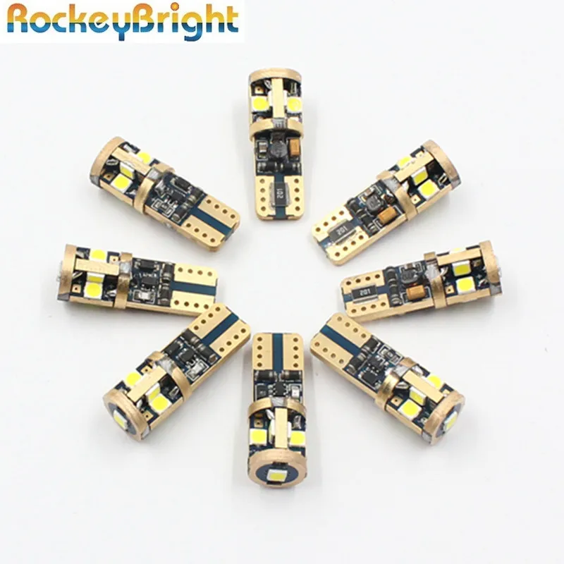 

T10 LED Bulbs White 168 501 W5W LED Lamp T10 Wedge 3030 Interior Lights 12V 6000K Canbus Error Free Auto Parking Lights