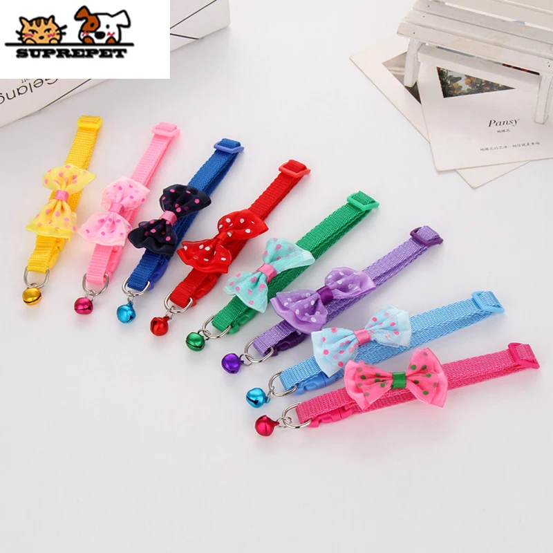 Ошейник для собак SUPREPET ошейник кошек с бантом бабочкой и колокольчиком