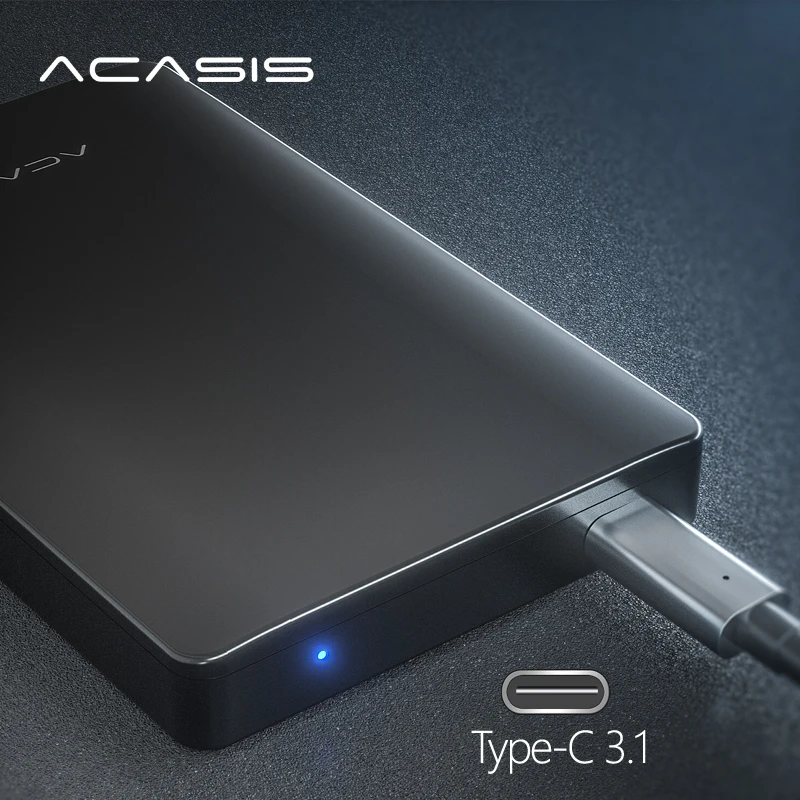 Внешний жесткий диск ACASIS 1 ТБ Type C 3 750 Гб 500 320 ГБ 250 160 120 внешний для ПК/Mac|Внешние
