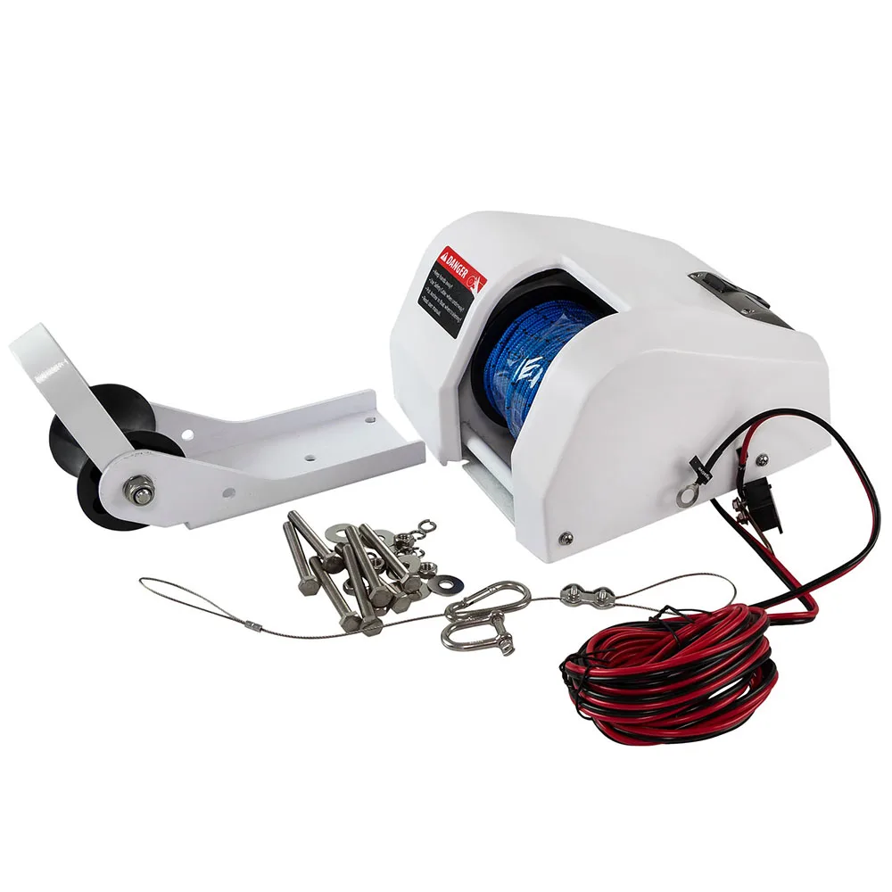 US $179.43 Boat Anchor Winch Electric Marine Saltwater With Wireless Remote Control Kit 25 LBS