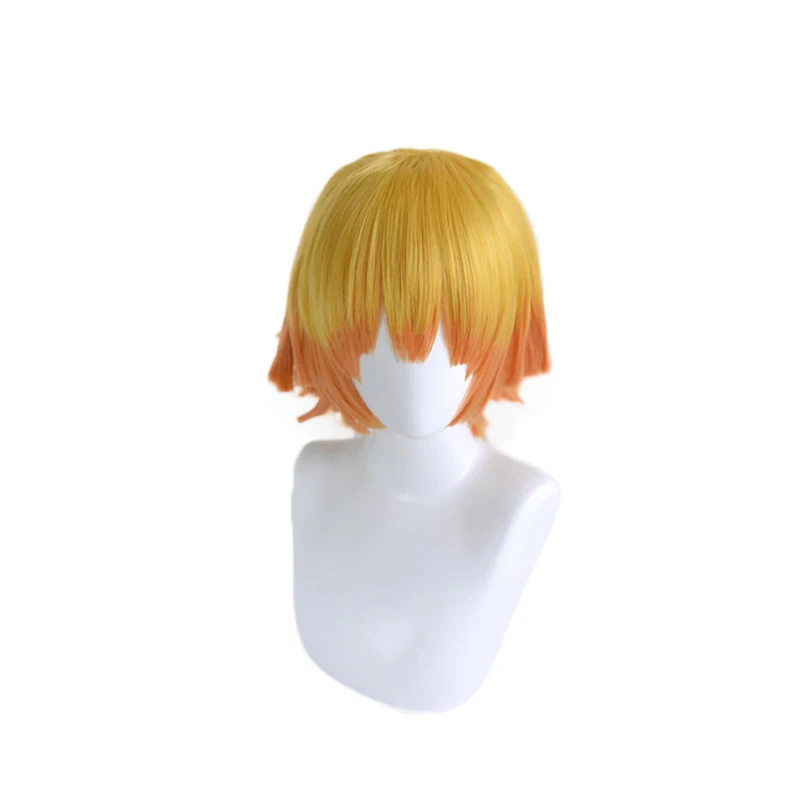 

Agatsuma Zenitsu Wig Kimetsu no Yaiba Demon Slayer Yellow Synthetic Heat Resistant Hair Agatsuma Zenitsu Cosplay