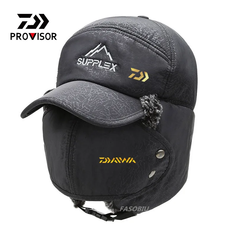 Новая зимняя Рыболовная Шапка DAIWA теплая Мужская ветрозащитная Лыжная шапка для
