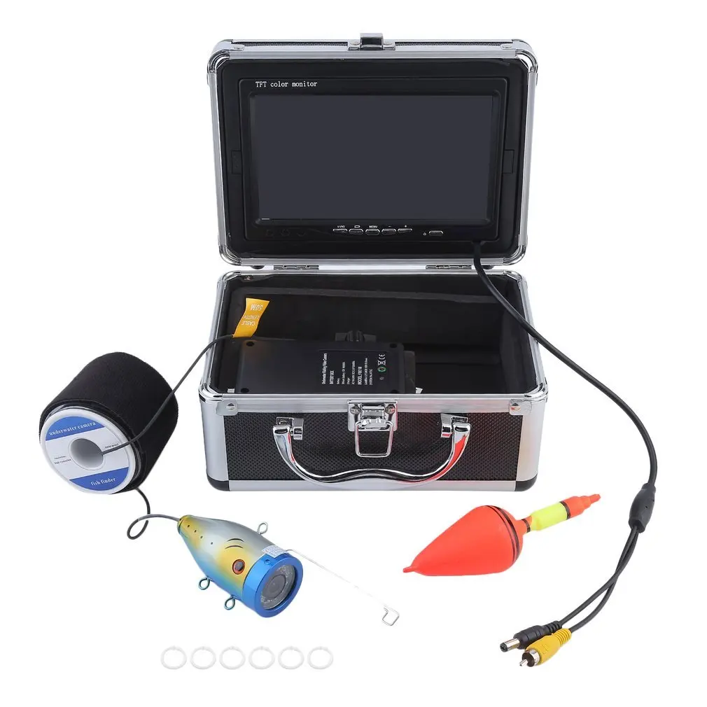 Профессиональный видео рыболокатор 1000TVL с подсветкой, управляемая подводная рыболовная камера, комплект, озеро под водой, видео рыболокатор
