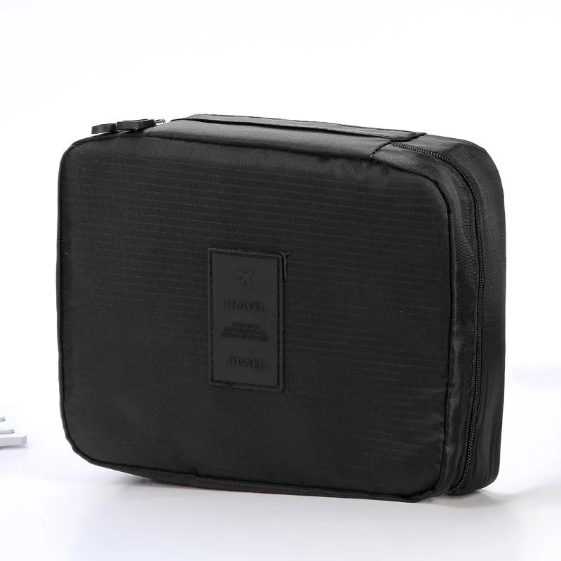 Black cosmetic bag Женская косметичка, несессер, водонепроницаемые косметички, туалетные принадлежности, принадлежности для хранения, для ванной, косметический Чехол - Цвет: Black cosmetic bag