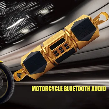 

Motorcycle Bluetooth Speaker 12V Motorcycle MP3 Music Player Bluetooth Stereo Speaker FM Radio With LED Display Waterproof