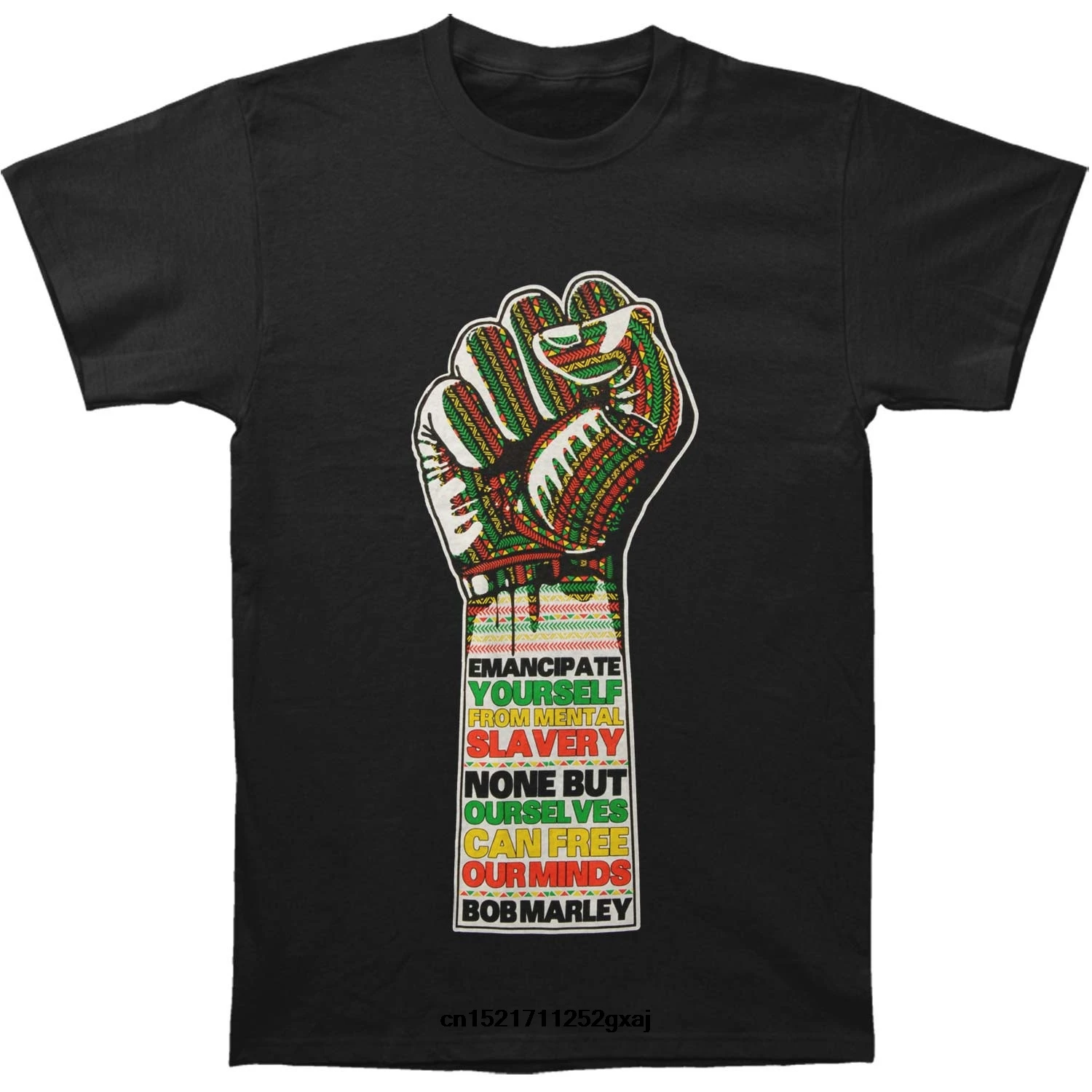 Забавная Мужская футболка, новинка, футболка Bob Marley Emancipate Yourself, футболка