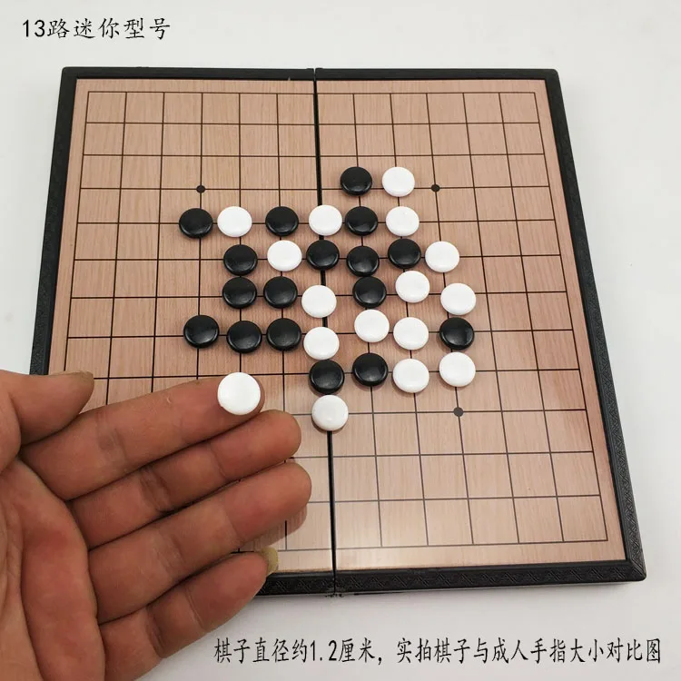 Магнитный Набор для начинающих с Go Дети Студенты пять в ряд портативная книга Складная шахматная доска с книгой