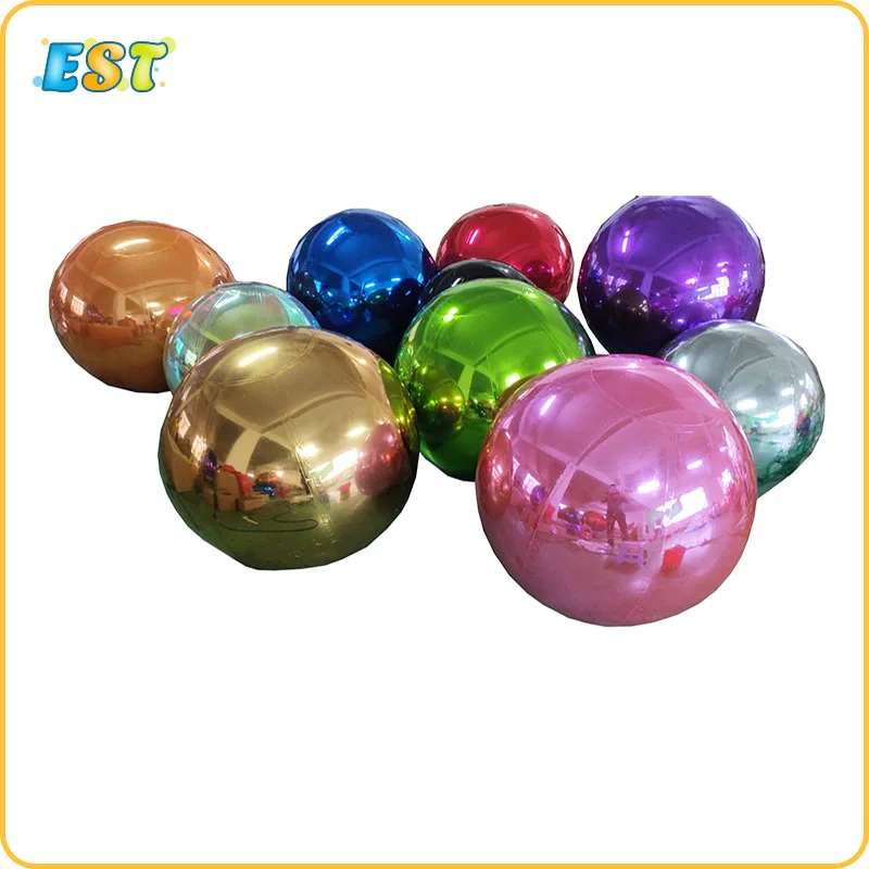 Reflective giant bubble ball color inflatable mirror balloon advertise mirror with durable pvc material For event Exhibition