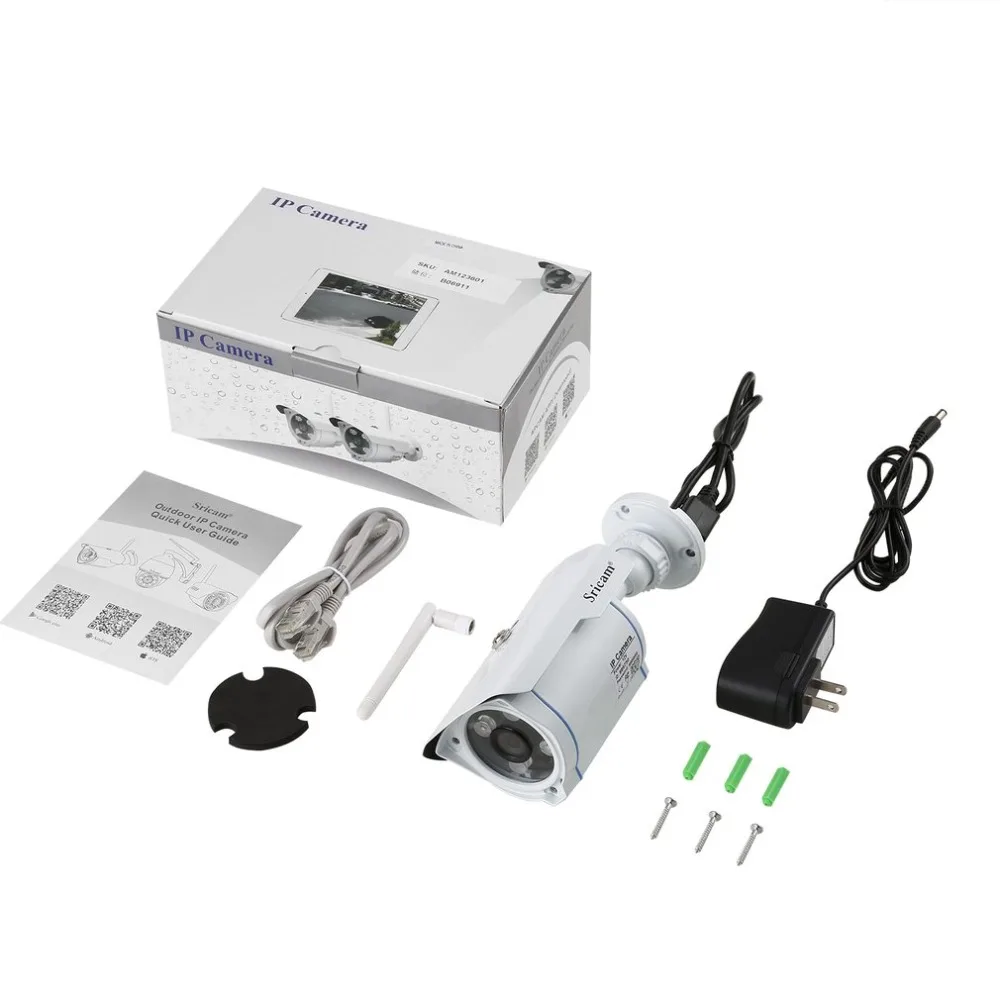 Sricam SP007 HD 720 IP камера wifi 2,4 P2P Водонепроницаемая уличная Беспроводная IP камера для смартфонов ПК
