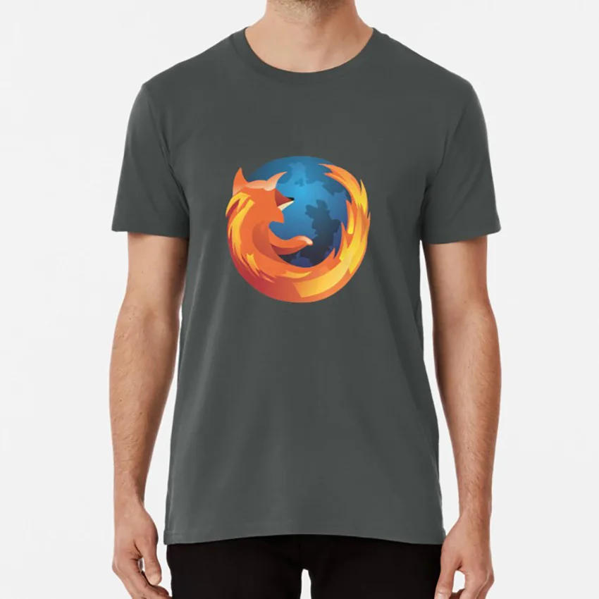 Mozilla, товары из лисы, футболка, mozilla, Firefox, mozilla, firefox, подарок, mozilla, firefox, mozilla, Mozilla, firefox - Цвет: Темно-серый